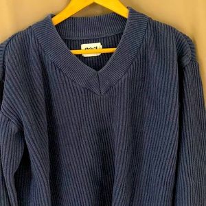 Pact ribbed navy sweater - size m- 💯 percent *organic* cotton